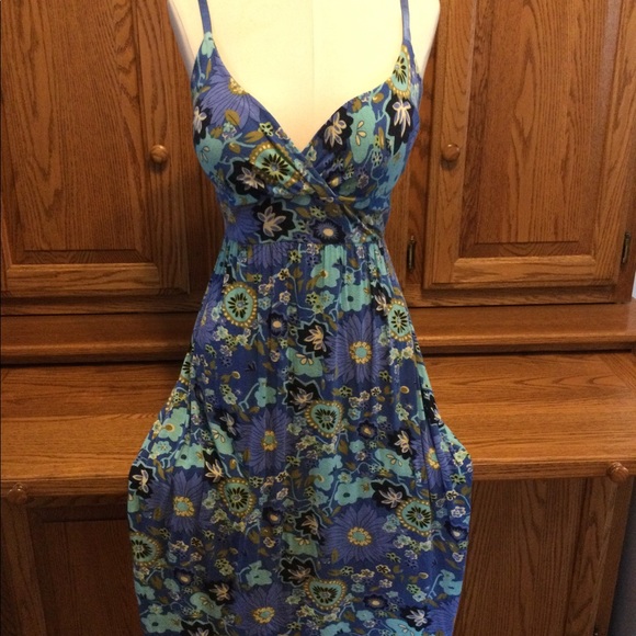 Derek Heart Sleeveless Floral Patterned Dress Size Large - Picture 1 of 4